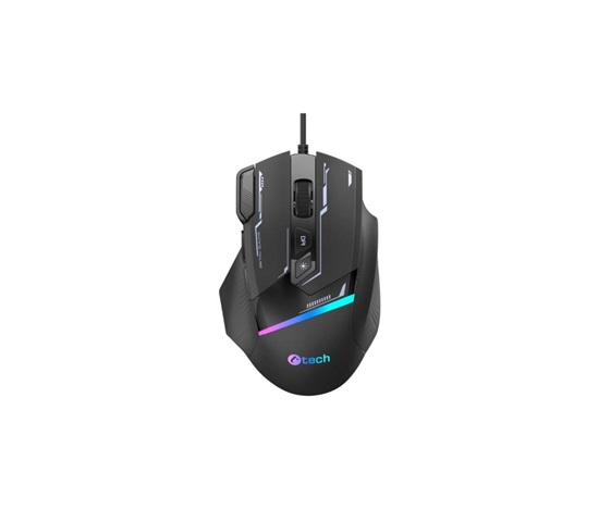 C-TECH Herní myš Zyra, USB, RGB, černá