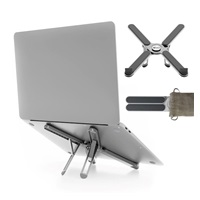 C-TECH Stojan na notebook Quallis NTS-100, do 15,6", nastavitelný, hliníkový