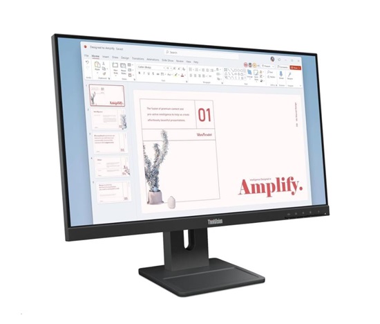 LENOVO LCD ThinkVision E27-40 - 27",IPS,16:9,1920x1080,178/178,4/6ms,300cd/m2,1500:1,HDMI,DP,VGA,VESA,PIVOT,3Y