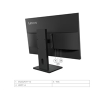 LENOVO LCD ThinkVision E27-40 - 27",IPS,16:9,1920x1080,178/178,4/6ms,300cd/m2,1500:1,HDMI,DP,VGA,VESA,PIVOT,3Y