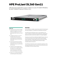 HPE PL DL360g11 4514Y (2.0/16C) 1x32G (p64706) MR408i-o/4G 8-10SFF 1000W 2x10G-T 1U RENEW P70542-421