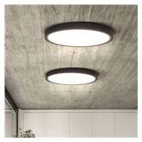 Solight LED osvětlení s dálkovým ovladačem Estela Black, 60W, 4500lm, 50cm, změna chromatičnosti, stmívatelné