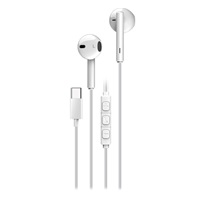 GENIUS Sluchátka HS-M366, mikrofon, USB-C, bílá