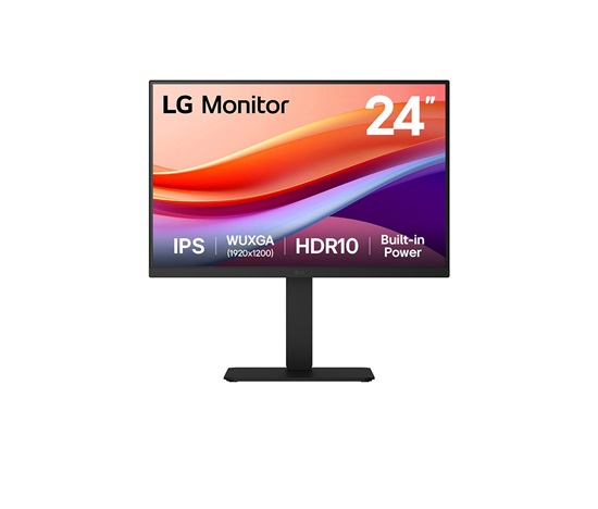 LG MT IPS LCD 23,8" 24BA55W-B - IPS panel, 1920x1200, 75Hz, HDMI, DP, USB 2.0, repro, pivot
