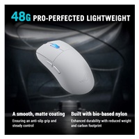 ASUS Herní myš ROG Harpe II Ace, Bezdrátová, bílá