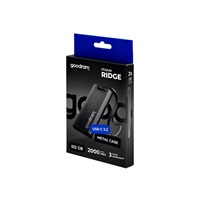 GOODRAM externí SSD Move Ridge 512GB, USB-C 3.2 Gen2x2, (R:2000/W:1500MB/s), černá