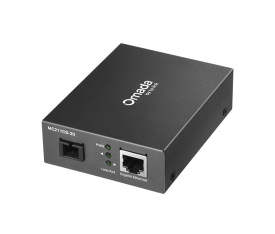 TP-Link OMADA MC212CS-20 WDM media konvertor (1xGbE,1x simplex SC/UPC, SM, 1310/1550nm, 20km)