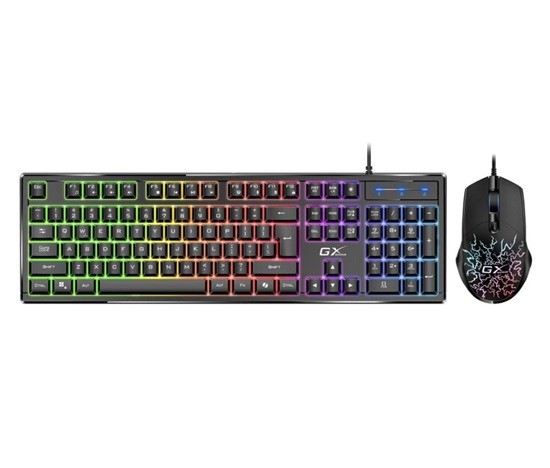 GENIUS set klávesnice + myš GX GAMING Scorpion KM-GX3, Drátový set USB, CZ+SK, černá
