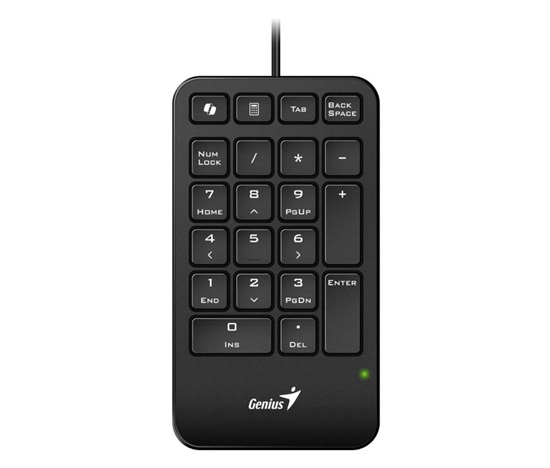 GENIUS Numerická klávesnice NumPad 125, Drátová USB-C, černá
