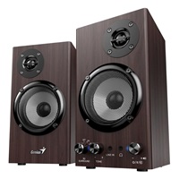 GENIUS Reproduktor SP-HF520BT, BT, 3.5mm jack, 20W, tmavé dřevo
