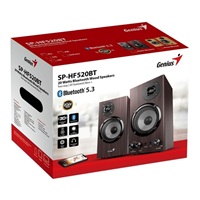 GENIUS Reproduktor SP-HF520BT, BT, 3.5mm jack, 20W, tmavé dřevo