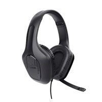 TRUST Sluchátka GXT 417 Zirox, Drátové 3.5mm Jack, černá