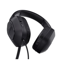 TRUST Sluchátka GXT 417 Zirox, Drátové 3.5mm Jack, černá