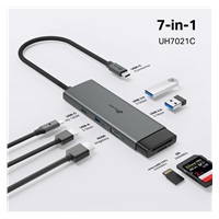 TP-Link UH7021C USB-C hub 7v1 (3x USB3.2Gen1,1xUSB-C3.2Gen1, 1xHDMI, 1xSD, 1xmicroSD, PD 100W)
