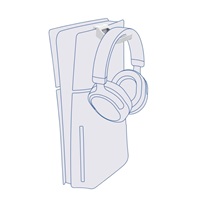 TRUST Držák GXT223, Pro PS5 ovladač, Bílá