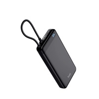 TRUST Powerbanka Fiera, 20000 mAh, S kabelem, 2x USB-C, černá