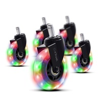 TRUST Kolečka na herní židli GXT 701, LED, gelové