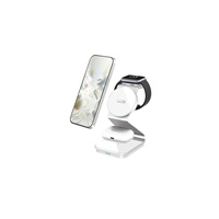 WG - Bezdrátová nabíječka WG37, 3v1 FAST MAGNET, 15W+3W+3W, bílá