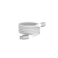 WG - Datový kabel Type-C na Type-C, 1 metr, 3A, 60W, magnetický samonavíjecí, bílá