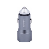 WG - Nabíječka do auta 2x USB 58,5W , 1x USB-C PD 36W + 1x USB-A 22.5W, stříbrná