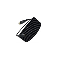 WG - Prodlužovací kabel USB-C (male) na USB-C (female), 2 metry, nylonový oplet, černá