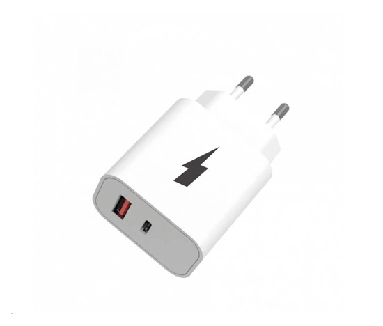 WG - Síťová nabíječka 2x USB, 1x USB-C PD 20W + 1x USB-A QC 3.0 18W, bílá