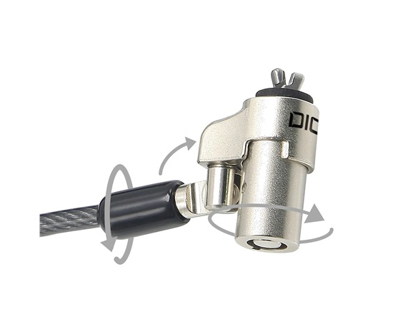 DICOTA Security Cable Wedge Lock Ultra Slim keyed 3.2x4.5mm slot