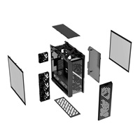 ASUS Case ROG Strix Helios II GX601S, E-ATX, Průhledná bočnice, 4x 140mm Fan, černá