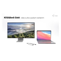 i-tec USB-C Charging Metal HUB 5port with USB-C video 8K, Power Delivery 85W
