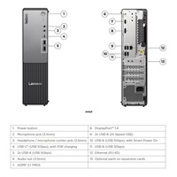 LENOVO PC ThinkCentre neo 55s G6 - Ryzen 5 220,8GB,512SSD,HDMI,DP,Radeon 740M,W11P,3Y Onsite