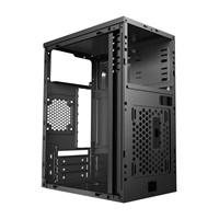BAZAR - 1stCOOL skříň STEP 4, micro tower, AU, USB 3.0, bez zdroje, černá - Po opravě