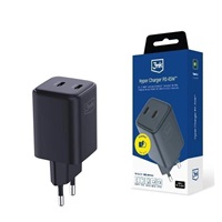 3mk síťová nabíječka - Hyper Charger PD 45W, černá