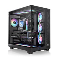 THERMAL TAKE Case View 380 XL TG ARGB, ATX, Průhledná bočnice, 4x 120mm ARGB Fan, černá
