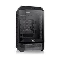 THERMAL TAKE Case The Tower 300, mATX, Průhledná bočnice, 2x 140mm Fan, černá