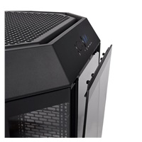 THERMAL TAKE Case The Tower 300, mATX, Průhledná bočnice, 2x 140mm Fan, černá