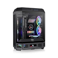 THERMALTAKE Case The Tower 600, ATX, Průhledná bočnice, 2x 140mm Fan, černá
