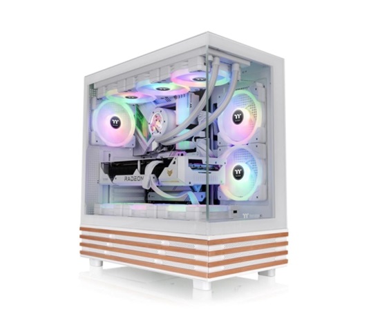 THERMAL TAKE Case View 270 Plus WS ARGB, Průhledná bočnice, bílá