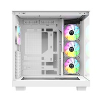 THERMAL TAKE Case View 380 XL WS ARGB, Průhledná bočnice, bílá