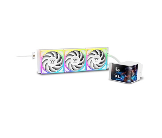 THERMALTAKE Vodní chladič MAGCurve 360 Ultra Snow Edition, 3x120mm ARGB, bílá
