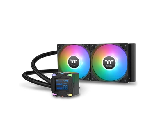THERMAL TAKE Vodní chladič LA240-S ARGB, 2x120mm ARGB, LGA1851, AM5, černá