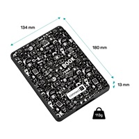 CONNECT IT Pouzdro pro Amazon Kindle Paperwhite 2024, doodle černá