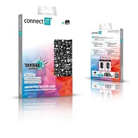 CONNECT IT Pouzdro pro Amazon Kindle Paperwhite 2024, doodle černá