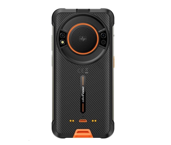 BAZAR - Smartphone Ulefone Power Armor 16S 4G 8GB 128GB, Black w Orange [No Charger], EU - Rozbaleno (Komplet)