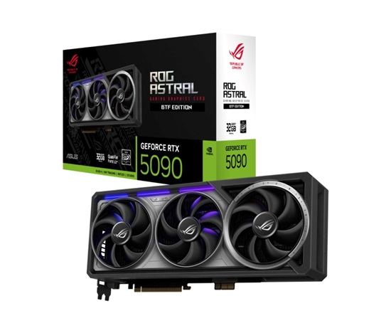 ASUS VGA NVIDIA GeForce RTX 5090 ROG ASTRAL BTF 32GB, 32GB GDDR7, 3xDP, 2xHDMI
