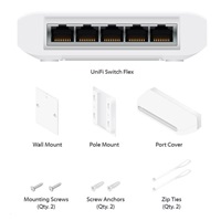 UBNT UniFi Switch Flex [5x Gigabit, 1xPoE In, 4xPoE Out] - rozbaleno