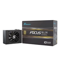 SEASONIC zdroj 750W Focus SGX 750, 120mm, Plně modulární, 80+ Gold, černá