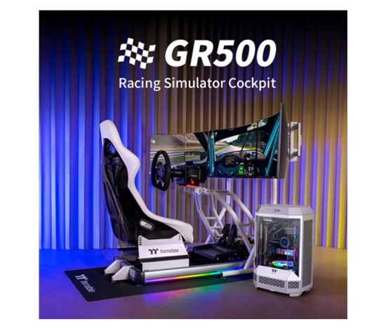 THERMALTAKE Závodní kokpit GR500 Racing Simulator Cockpit, Bílá