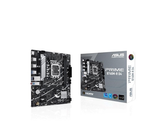 ASUS MB Sc LGA1700 PRIME B760M-R D4, Intel B760, 2xDDR4, 1xHDMI, mATX
