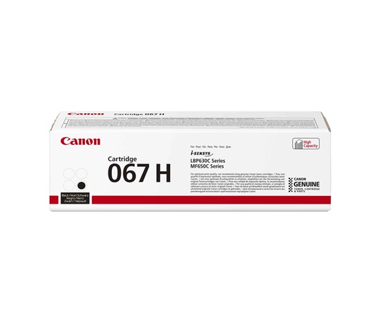 BAZAR - Canon TONER 067H černá pro i-SENSYS LBP631Cw, LBP633Cdw, MF651Cw, MF655Cdw, MF657Cdw (3130 str.) - Poškozený oba