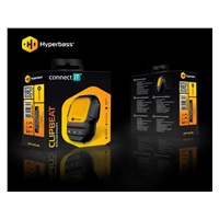 CONNECT IT Hyperbass ClipBEAT+, Bezdrátový, černá